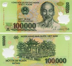 100 000 донгов